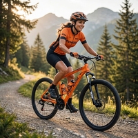 Vélo de montagne High Timber pour adultes, jeunes hommes et femmes, 21 vitesses, suspension avant, options de cadre en acier