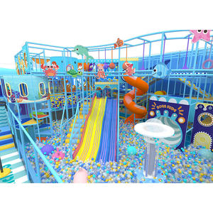 Ensemble d'équipements de jeu intérieur pour enfants sur le thème de l'océan Qiaoqiao 1000SQM - Product Image 1