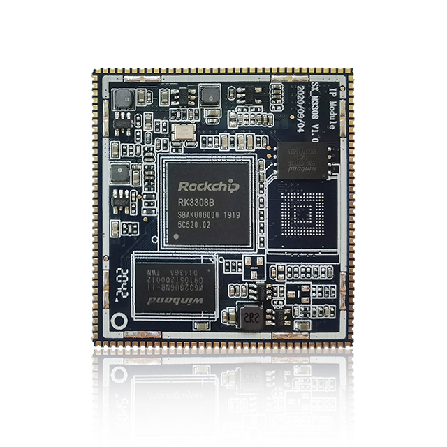 Cost-effective Quad-Core Cortex-A7 RK3308 VoIP Core Board 4-Layer FR4 PCB Development Kit Sip Phone Function Intelligent Voice