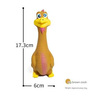 Offre Spéciale <span class=keywords><strong>Latex</strong></span> hurlant poulet jouets écologique TPR animal grinçant chien jeu interactif jouets à mâcher - Product Image 3