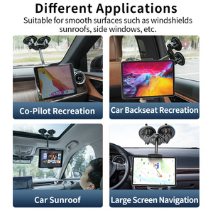Soporte de coche universal de doble succión parabrisas techo solar para tabletas iPad <span class=keywords><strong>HUAWEI</strong></span> y teléfonos móviles - Product Image 5