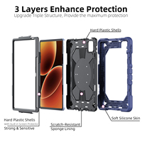 Funda Protectora Resistente a Golpes para Tablet Xiaomi Pad 8 Pro, con Anillo Giratorio de 360 Grados, Soporte y Correa para el Hombro