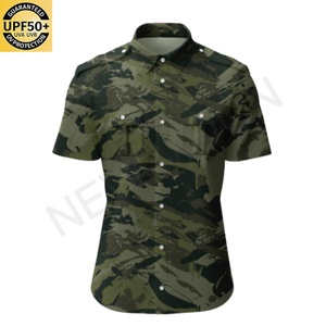 Camisa de Pesca con Camuflaje Personalizado para Hombre, de Secado Rápido, Anti-UV, Manga Corta, Diseño Táctico para Exteriores con Múltiples Bolsillos - Product Image 3