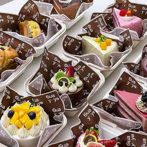 Papier d'emballage pour sandwichs et hamburgers, biodégradable, écologique, jetable, recyclable, de qualité alimentaire, imperméable, résistant à la graisse, avec logo - Product Image 2