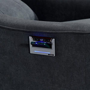 Canapé inclinable en tissu, fauteuil inclinable moderne, chaise d'hôtel, chaise de salon réglable, canapé de salon avec recharge sans fil - Product Image 5