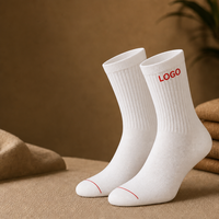 Chaussettes mi-mollet respirantes à bord côtelé pour hommes et femmes, idéales pour le sport, le quotidien, la course, la gym et l'entraînement