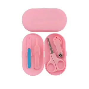 4pcs Baby Manicure Kit Stainless Steel Nail Professional Mini kid Nail Care Manicure Pedicure Set