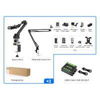 5 + 1 DOF Servo de bus série à couple élevé Double bras robotique Kit AI LeRobot AI Projet robotique Contrôle sans fil