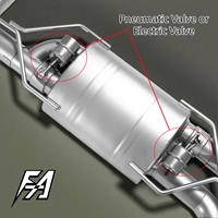 Pour la section mi-queue du système d'échappement de voiture Ford Focus pour améliorer les performances du tuyau d'échappement arrière du chat