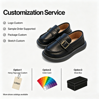Fabricant de chaussures, nouveau style britannique, automne-printemps, chaussures en PU pour enfants, chaussures décontractées pour enfants, chaussures habillées
