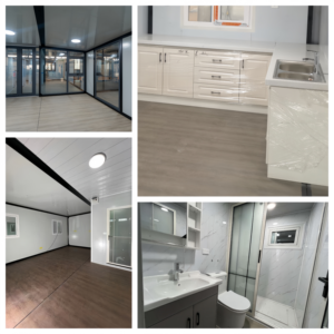 <span class=keywords><strong>Casa</strong></span> Contenedor Estilo Rústico con Terraza y Techo a Dos Aguas, Diseño Atemporal para Escapada Campestre o Estudio en el Patio Trasero - Product Image 3