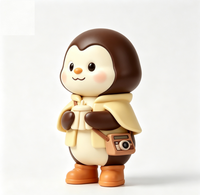 Figurine d'art personnalisée Pingouin en PVC et ABS, Statue de personnage de dessin animé, Fabrication OEM en Chine, Figurine personnalisée pour la vente en gros de produits de marque