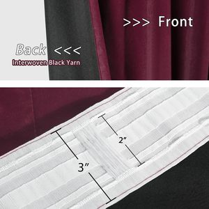 Cortinas de Terciopelo Suave de Lujo para Cine, Teatro y Escenarios, con Ojales y Bolsillos, Resistentes, 100% Opacas, Cortinas para Ingeniería de Proyectos - Product Image 5