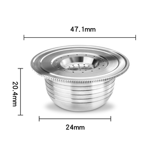 CIFA CF-005 Capsule di Caffè in Acciaio Inox Ricaricabili con Cucchiaio e Spazzola, Capacità 60ML, Portatili per Macchine <span class=keywords><strong>Bialetti</strong></span> - Product Image 3