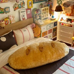 Coussin original en forme de baguette, coussin long et mince pour dormir, canapé, housse amovible - Product Image 3