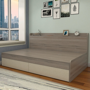 Cama Moderna y Lujosa <span class=keywords><strong>con</strong></span> Cabecera Tapizada Extensible y Convertible, <span class=keywords><strong>con</strong></span> <span class=keywords><strong>Cajones</strong></span> <span class=keywords><strong>Laterales</strong></span> de Almacenamiento para Sala de Estar - Product Image 3