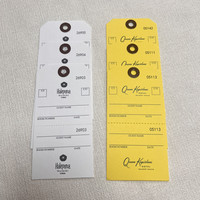 Étiquette volante en papier Manila pour la gestion des bagages des compagnies aériennes et la gestion des entrepôts avec patch en fibre renforcée