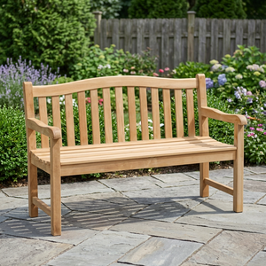 Teak Garden Chair Solid Wood Outdoor Furniture Traditional Design Durable Comfortable Waterproof Saber <b>Leg</b> - Product Image 3