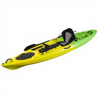 Kayak de pêche de loisirs en LLDPE de 12 pieds, fabriqué professionnellement, capacité de 150 L, exclusivement fourni aux marques étrangères