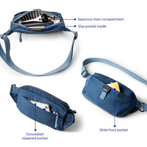 제조업체 맞춤형 지속가능 친환경 100% 재활용 PET 방수 크로스바디 벨트 범백 허리 가방 (남녀공용) - Product Image 6