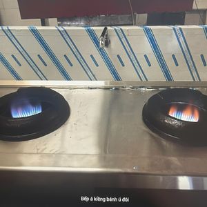 Wok à gaz à 2 brûleurs de haute qualité de la cuisine du Vietnam 304 d'épaisseur 1.0mm en acier inoxydable Garantie 1 an - Product Image 1