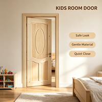 Porte en pin massif brut de style farmhouse, porte en bois naturel pour la rénovation intérieure des maisons rurales