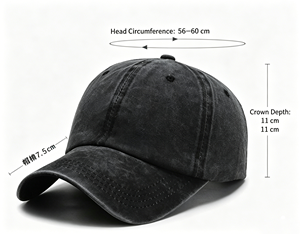 Gorra de béisbol de algodón de color sólido desgastado con diseño de orificio para cola de caballo y hebilla de cobre dorado para mujer, ideal para deportes, venta al por mayor. - Product Image 2