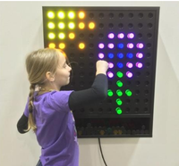 Systèmes de jeu interactifs muraux en bois, panneaux sensoriels muraux, apprentissage éducatif mural pour enfants