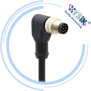 M8 Vrouwelijke Rechte Enkelkoppige Kabel met Open Eind voor Veldbedrading - Product Image 5