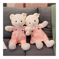 Peluche géante personnalisée en forme d'ours, jouet en peluche pour couple de personnages de dessin animé, rembourrage en coton PP, cadeau d'anniversaire pour fille
