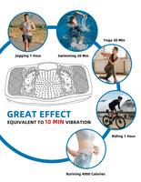 Plateforme vibrante de fitness à domicile en ABS de haute qualité pour la combustion des graisses et l'entraînement corporel – Masseur sportif vibrant