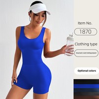 Combinaisons et justaucorps de sport pour femmes 2025, taille en V, yoga, gym, vêtements de fitness, entraînement, dos nu, froncé, une pièce, vêtements de maintien de la forme