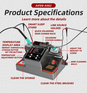 Estación de Soldadura Automática Doble para Reparación de Productos Electrónicos de Teléfonos Móviles, Puntas de Soldadura 115/210, Línea de Producción Aplicada - Product Image 5
