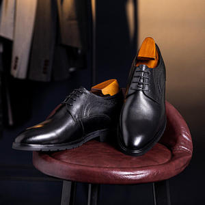 Zapatos formales de lujo para hombre de alta gama - Estilo italiano con cordones, hechos a mano, zapatos de vestir y Oxford para hombre. - Product Image 1