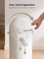 Nouvelle conception, poubelle en plastique de 15 L, meilleure vente, anti-odeur, sacs poubelles anti-odeur, poubelles pour couches de bébé, poubelles pour enfants