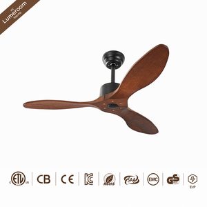 Ventilador de Techo de 42 Pulgadas sin Luz, Aspas de Madera Sólida, 3 Aspas, Motor DC Silencioso, Control Remoto, Estilo Mid-Century para el Hogar - Product Image 5