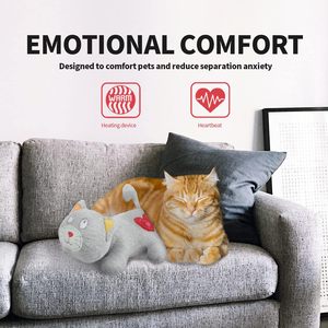 AFP Camling Puppy Heart Beat juguete de peluche con sonido de latido del corazón Inteactive perro gato ansiedad estrés alivio sueño ayuda juguete para todas las mascotas - Product Image 4