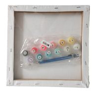 Kit de Peinture par Numéros pour Enfants Paintboy avec Cadre – Style Moderne Dessin Animé – Toile DIY – Cadeau Artistique
