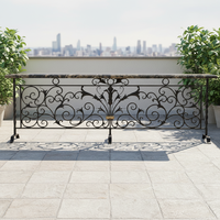 Décoration de maison de luxe, garde-corps de balcon en fer forgé, garde-corps de terrasse, designs extérieurs à vendre