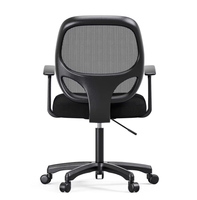 JOHOOFURNITURE Chaise de bureau moderne avec repose-pieds, inclinable pour la pause déjeuner, pivotante, verrouillage illimité, configuration ergonomique en maille