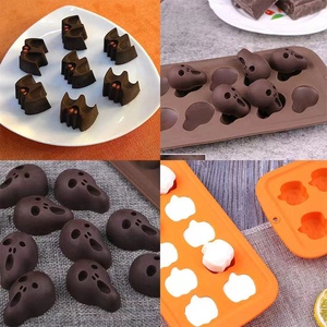 DIY Baking <strong>Mold</strong> Silicone Candy <strong>Mold</strong> Halloween Cookie Chocolate <strong>Mold</strong> With Skeleton <strong>Pumpkin</strong> Bat &amp; Witch Hat - Product Image 6