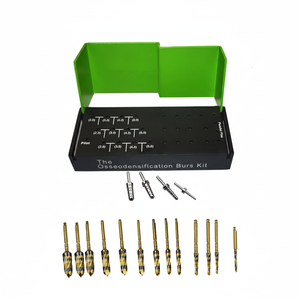 Kit de cirugía de implante Dental Universal de alta calidad, fuente de alimentación Manual, brocas de oseodensificación, juego Dental verde - Product Image 1
