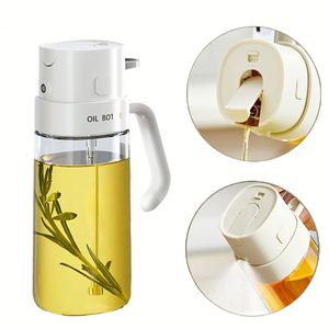 Bouteille Distributrice d'Huile d'Olive 2-en-1 de 550 ml, Qualité Alimentaire, Vaporisateur et Verseur d'Huile de 18 oz pour Sauce Soja, Vinaigre, Vin de Cuisine - Product Image 1