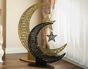 Décorations du Ramadan, décorations islamiques Eid Mubarak Kareem, décorations <span class=keywords><strong>de</strong></span> <span class=keywords><strong>table</strong></span>, décorations d'art et d'artisanat pour la maison, décorations Eid pour la maison - Product Image 4