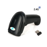 Lecteur de codes-barres 1D/2D portable DY avec interface RS232/USB, couleur noire, design portable pour supermarchés