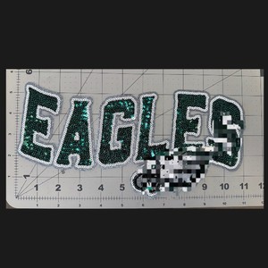 Tùy chỉnh đội bóng đá người hâm mộ astros sequin gillter phác thảo thêu các bản vá lỗi sắt trên Sequins Nhiệt Báo Chí sequined vá bán buôn - Product Image 3