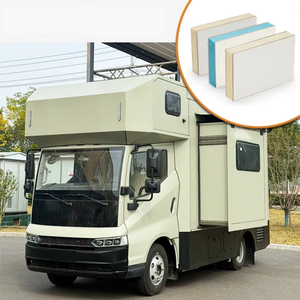 Nouveau panneau sandwich en fibre de verre CFRT polyuréthane, plaque ignifuge, classe de résistance au feu 4, pour <span class=keywords><strong>fourgon</strong></span> frigorifique, mini-camion, Euro 5, usine - Product Image 2