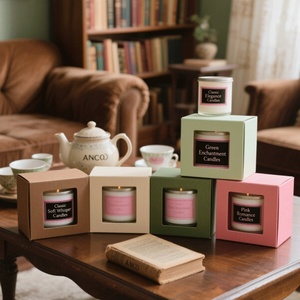 Velas de Cera de Soja Ecológicas Personalizadas OEM, Fragancia para el Hogar, Empaque de Lujo, Caja de Papel para Velas de Aromaterapia - Product Image 3