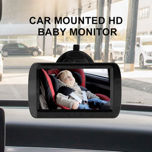 Baby Car Baby Monitor-4,3 pulgadas con visión nocturna, vista segura infantil en <span class=keywords><strong>coche</strong></span>, cámara de asiento orientada hacia atrás y espejo para niños pequeños - Product Image 4