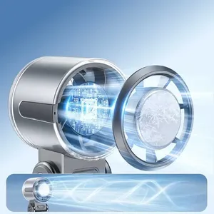 พัดลมมือถือขนาดเล็กแบบกังหันความเร็วสูง พัดลมไฟฟ้าแรงลมสูง - Product Image 4